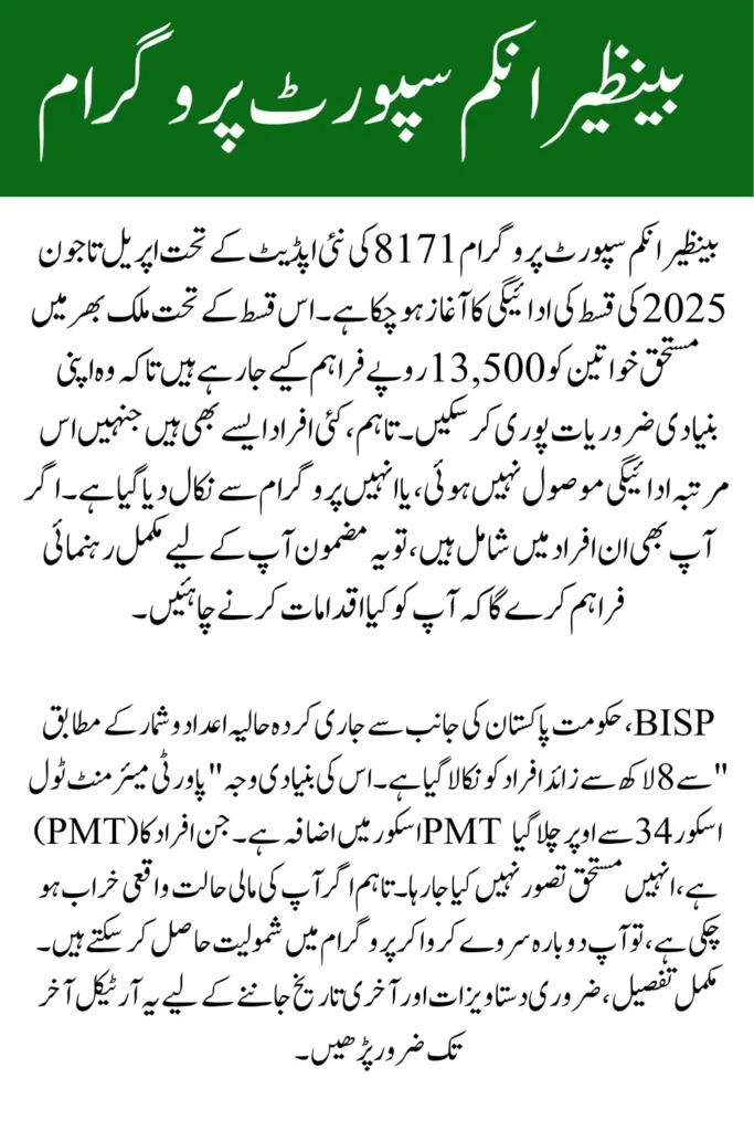 BISP 2025 Payment Update
